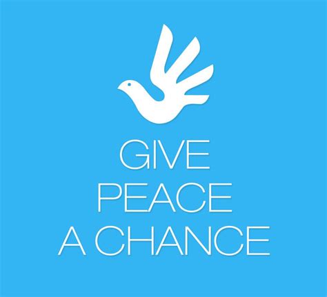 All we are saying is give peace a chance. Hit it. C'mon, ev'rybody's talking about. Ministers, sinisters, banisters and canisters. Bishops and Fishops and Rabbis and Popeyes and bye-bye, bye-byes. All we are saying is give peace a chance. All we are saying is give peace a chance. Let me tell you now. 